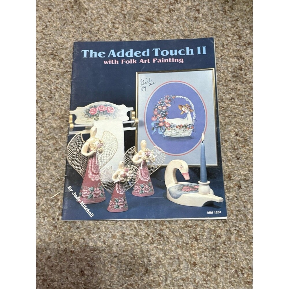 The Added Touch II Judy Mitchell Folk Art Painting Pattern Book MM 1261 Vintage